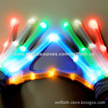 Multicolor LED Gloves